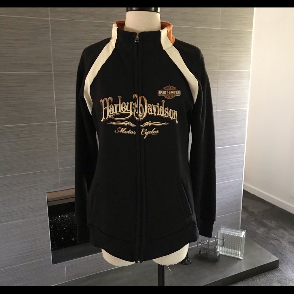Harley Davidson zip front jacket. Small